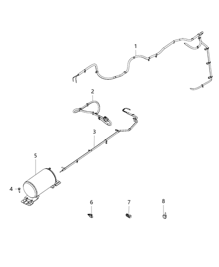 2019 Ram 2500 Line Diagram for 68349959AA