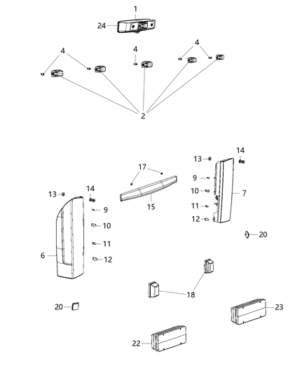 2018 Ram ProMaster 3500 Lamps - Rear Diagram