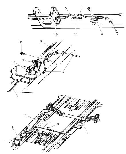 1997 Dodge Caravan Cable-Parking Brake Diagram for 4683298