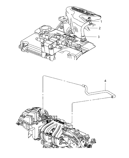 2007 Chrysler Town & Country Crankcase Ventilation Diagram 1