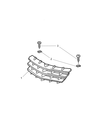 2006 Chrysler Crossfire Grille-Radiator Diagram for YA37XS9AA