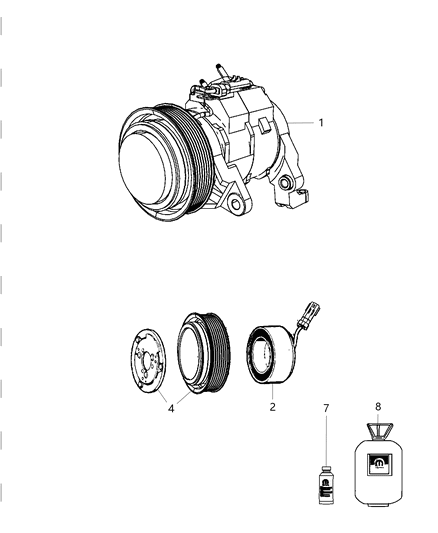 2009 Dodge Ram 1500 A/C Compressor Diagram