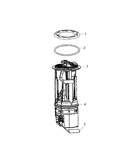 2006 Jeep Liberty Fuel Pump & Sending Unit Diagram