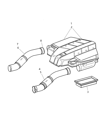 2005 Chrysler Crossfire Air Cleaner Diagram