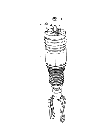 2017 Jeep Grand Cherokee Spring-Air Suspension Diagram for 68253206AD