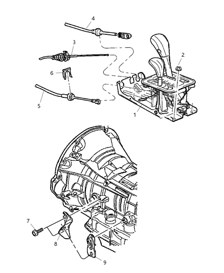 2002 Jeep Grand Cherokee Gearshift Controls Diagram 2