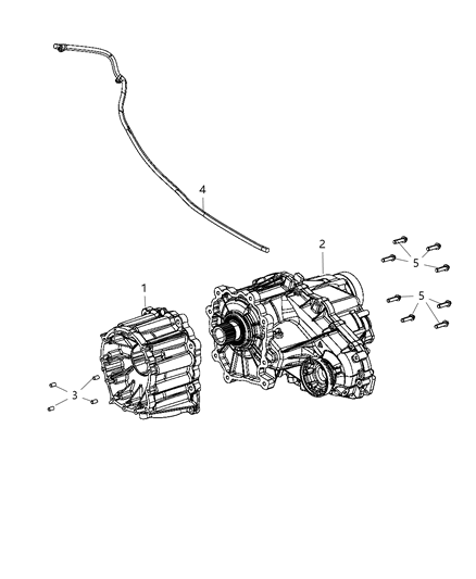 2013 Jeep Grand Cherokee Transfer Case Diagram for 5038433AB