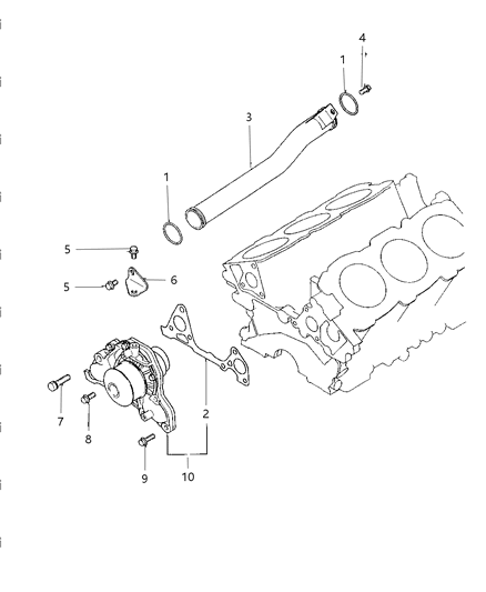 1997 Chrysler Sebring Coupe Water Pump Diagram 1
