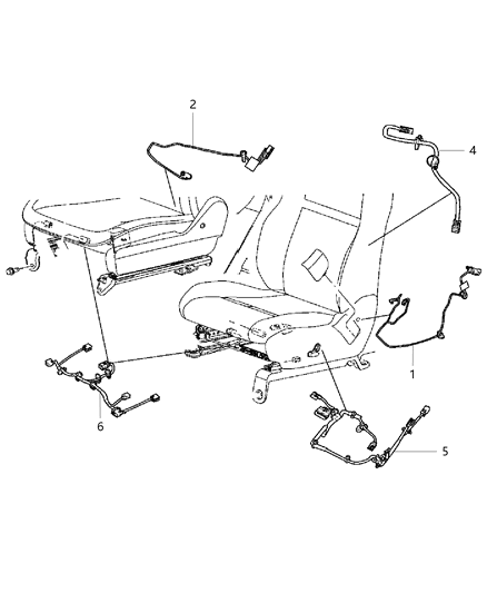 2011 Dodge Durango Wiring-Side Air Bag Diagram for 68101140AA