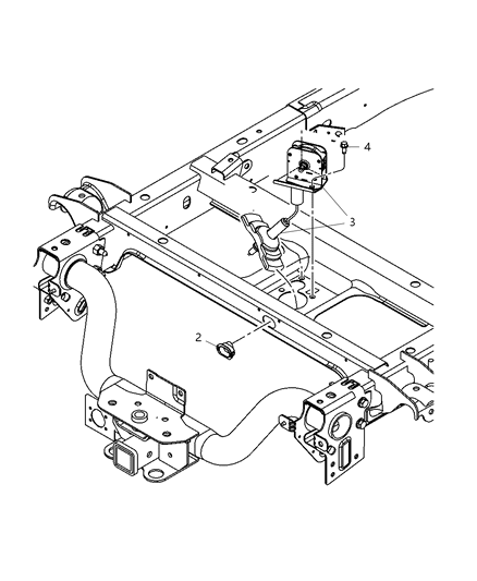 2010 Dodge Ram 1500 WINCH-Spare Tire Carrier Diagram for 52014127AA