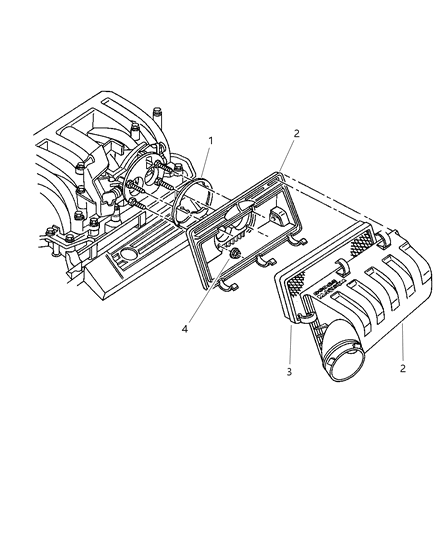 1999 Dodge Ram 2500 Regular Cab Air Cleaner Diagram 4