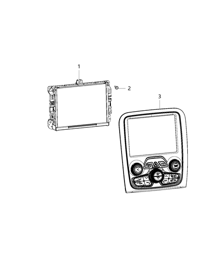 2013 Dodge Viper Radio-Multi Media Diagram for 5091051AG