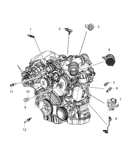 2015 Ram 1500 Sensors, Engine Diagram