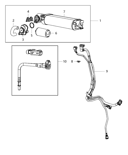 2020 Dodge Charger Hose-CANISTER PURGE Diagram for 68410807AB