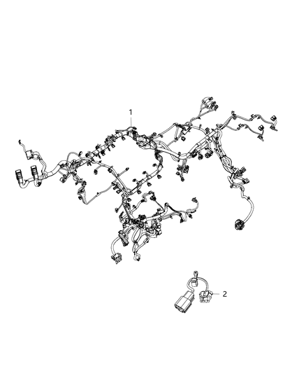 2017 Ram 2500 Wiring-Transmission Diagram for 68296529AC