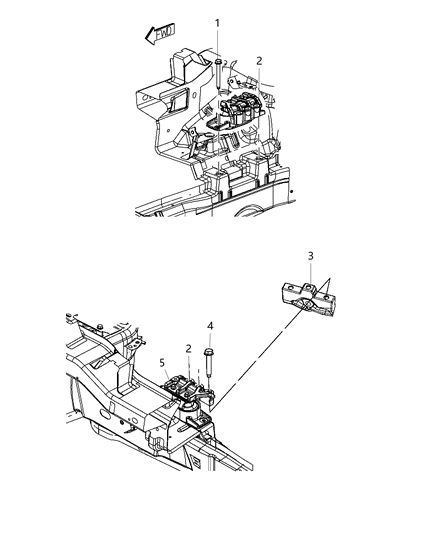 2012 Chrysler 200 Engine Mounting Right Side Diagram 4