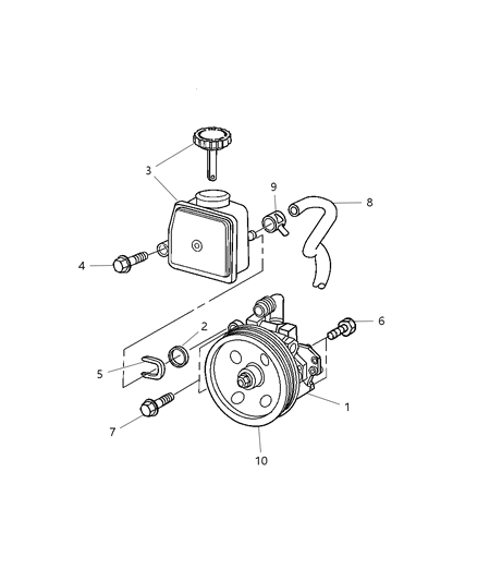 2008 Chrysler Crossfire Power Steering Pump Diagram