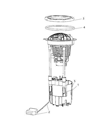 2008 Dodge Nitro Fuel Pump Module Diagram