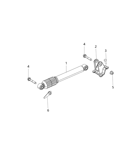 2014 Ram 2500 Bracket-Damper Diagram for 68226580AA