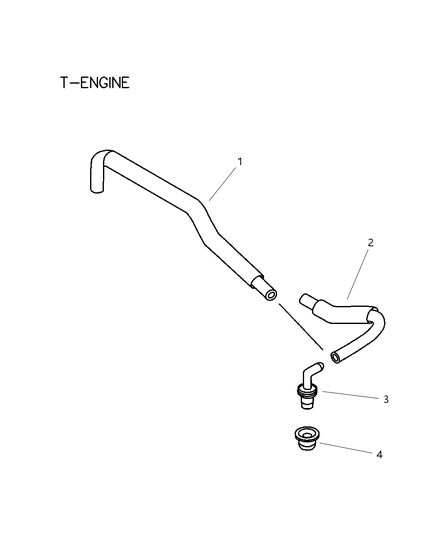 2004 Dodge Stratus Hose Diagram for MD375518