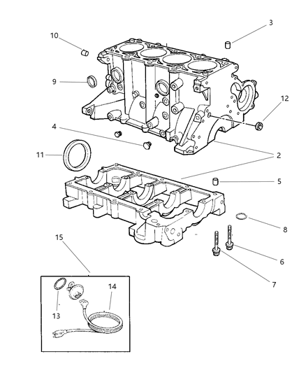 1998 Dodge Neon Cylinder Block Diagram 2