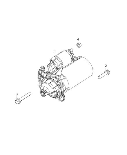 2020 Jeep Wrangler Starter & Related Parts Diagram 6