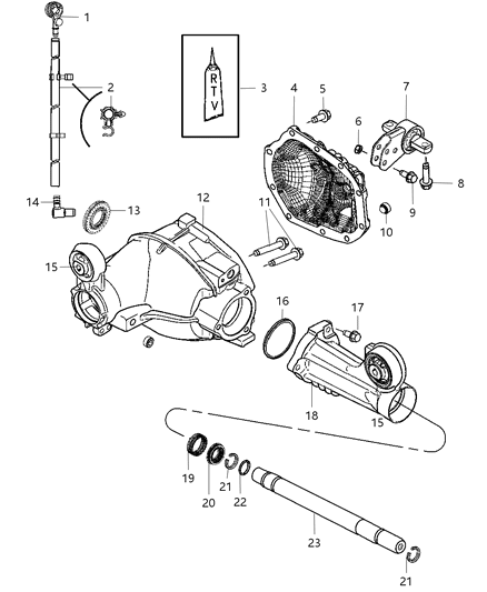 2010 Jeep Commander Vent-Axle Vent Diagram for 52114148AD