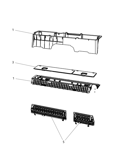 2008 Dodge Ram 3500 Rear Storage Compartment Diagram