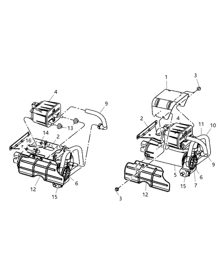 2006 Dodge Ram 1500 Bracket-Vapor CANISTER Diagram for 52113869AC