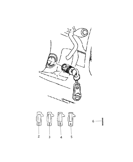 2009 Dodge Ram 5500 Ignition Lock Cylinder Diagram