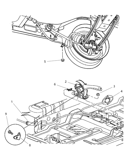 2000 Dodge Neon Lever & Cables Diagram