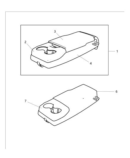 2017 Dodge Charger Rear Seat - Armrest Diagram