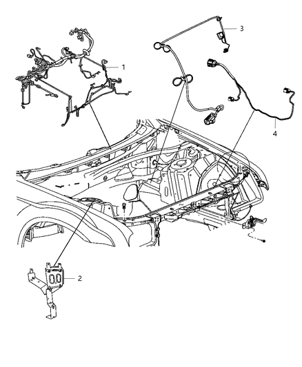 2012 Dodge Charger Wiring-HEADLAMP To Dash Diagram for 68083957AA