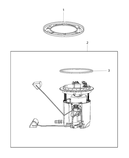 2020 Jeep Wrangler Fuel Pump & Sending Unit Diagram