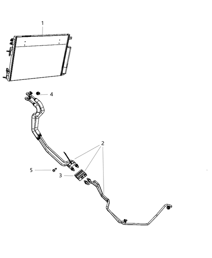 2013 Chrysler 300 Transmission Oil Cooler & Lines Diagram