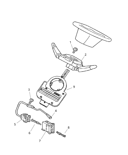 2006 Dodge Sprinter 2500 None-Steering Column Diagram for 5103539AA