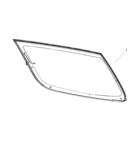 2015 Chrysler 200 Glass, Liftgate Hardware & Attaching Parts Diagram