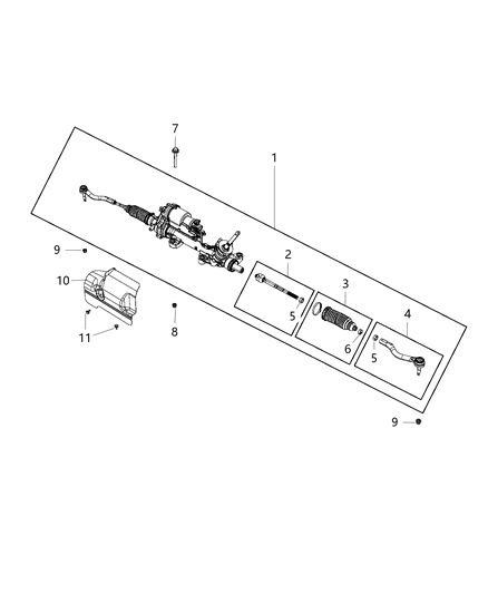 2020 Chrysler Voyager Gear Rack & Pinion Diagram