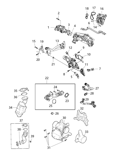 2017 Jeep Cherokee EGR Valve Diagram 2