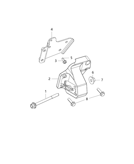 2014 Ram 1500 Nut-HEXAGON FLANGE Lock Diagram for 6511227AA