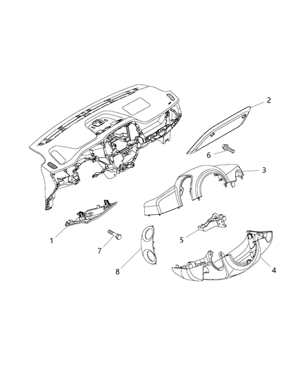 2017 Ram ProMaster City Bracket-SHROUD Diagram for 68123185AA