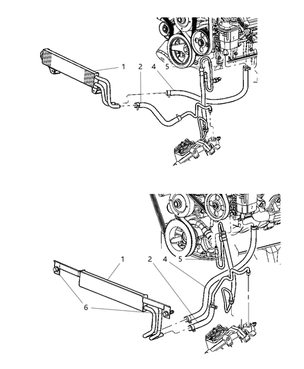 2007 Dodge Ram 3500 Power Steering Hoses Diagram 4