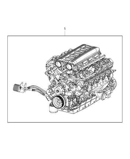 2013 Dodge Viper Block-Long Block Diagram for 68257793AA