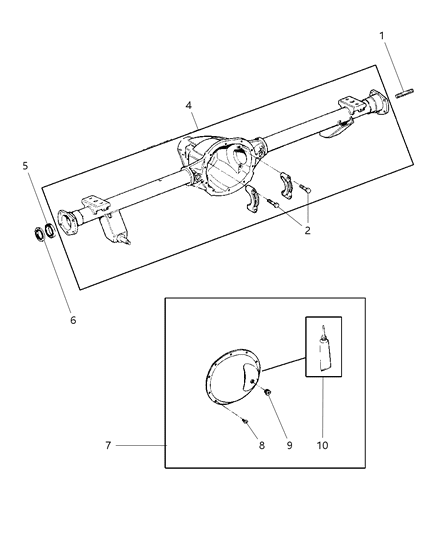 2006 Jeep Wrangler Housing-Axle Diagram for 5161397AA