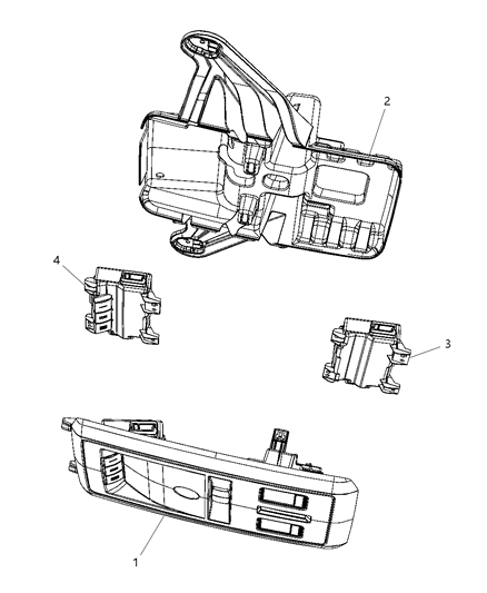 2009 Dodge Ram 1500 Overhead Console Diagram