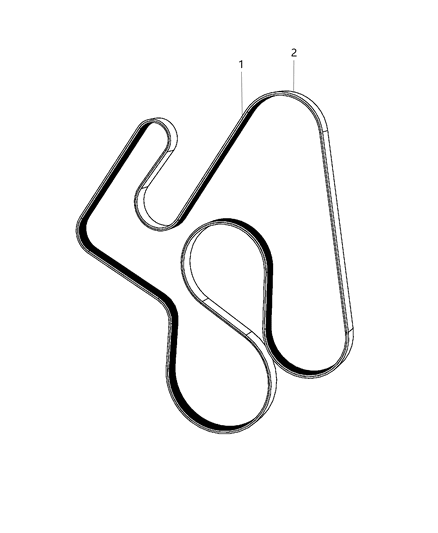 2019 Ram 2500 Belts, Serpentine & V-Belts Diagram