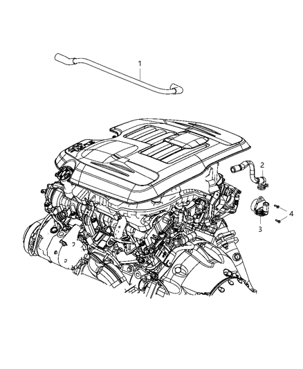 2013 Dodge Challenger Crankcase Ventilation Diagram 1
