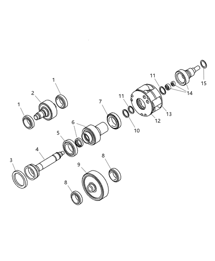 2008 Dodge Charger Gear-Transfer Case Diagram for 5143666AB