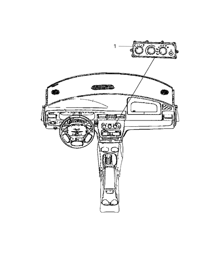 2009 Chrysler Sebring Switches Heating & A/C Diagram