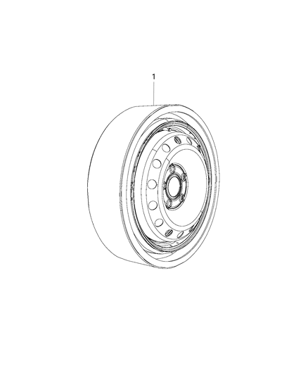 2020 Chrysler Pacifica Spare Wheel Stowage Diagram
